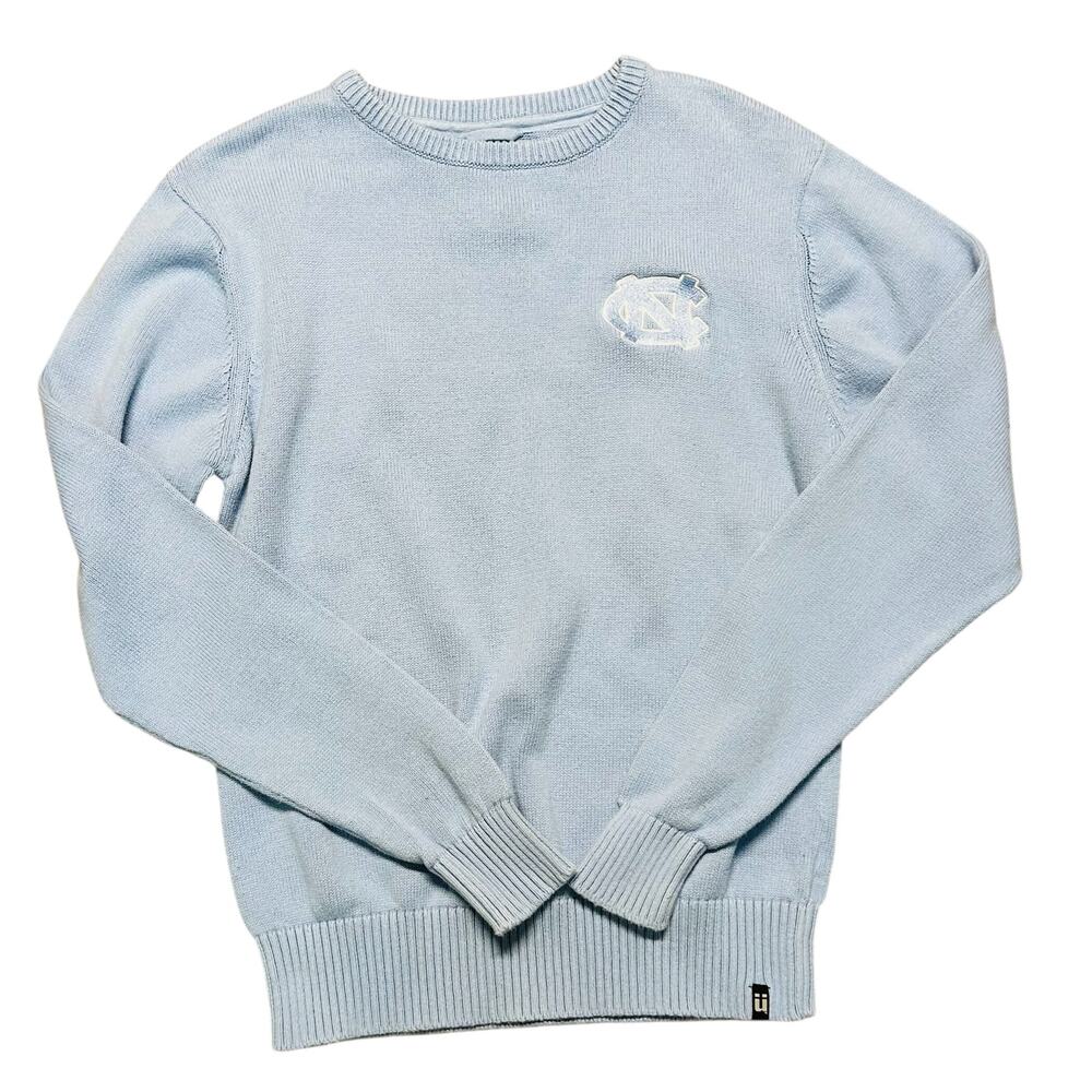 North‎ Carolina Tar Heels Bruzer Baby Blue Logo Sweater Size Medium